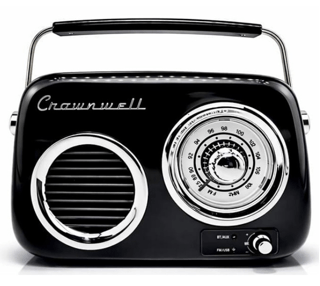Retro Tasarımlı Bluetooth FM Radyo Siyah - 1