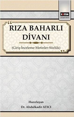 Rıza Baharlı Divanı - 1