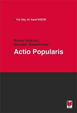 Roma Hukuku Davalar Sisteminde Actio Popularis - 1
