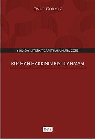 Rüçhan Hakkının Kısıtlanması - 1
