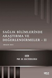 Sağlık Bilimlerinde Araştırma ve Değerlendirmeler 2 - 1
