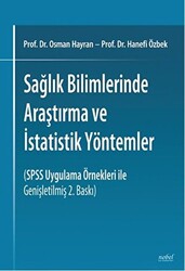 Sağlık Bilimlerinde Araştırma ve İstatistik Yöntemler - Nobel Tıp Kitabevi