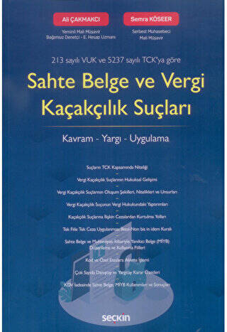 Sahte Belge ve Vergi Kaçakçılık Suçları - 1