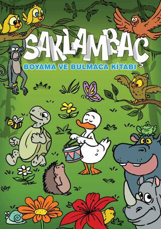 Saklambaç Boyama ve Bulmaca Kitabı - 1