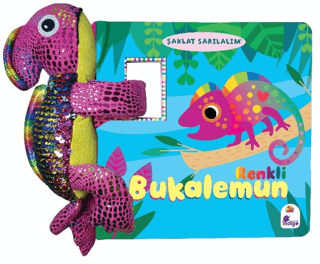 Şaklat Sarılalım - Renkli Bukalemun Oyuncaklı Kitap - 1