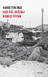 Sarı Gül Desenli Kırmızı Fistan - 1