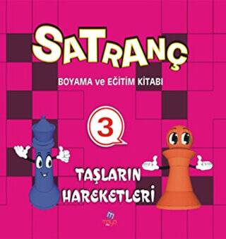 Satranç Boyama Kitabı 3 - Taşların Hareketleri - 1