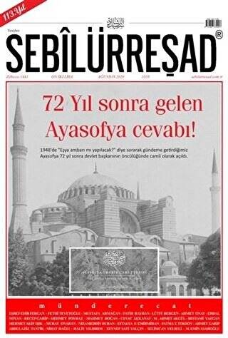 Sebilürreşad Dergisi Sayı: 1055 Ağustos 2020 - 1