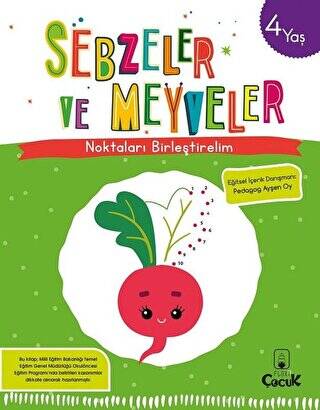 Sebzeler ve Meyveler - Noktaları Birleştirelim 4 Yaş - 1