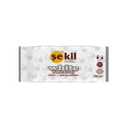 Şekil Kil Seramik Hamuru Beyaz 500 Gr - Şekil Kil