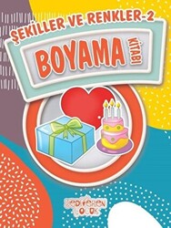 Şekiller ve Renkler 2 Boyama Kitabı - 1