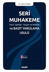 Seri Muhakeme Usul - Şartlar - Suçlar ve Hüküm ve Basit Yargılama Usulü - 1