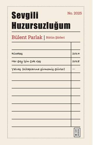 Sevgili Huzursuzluğum - 1