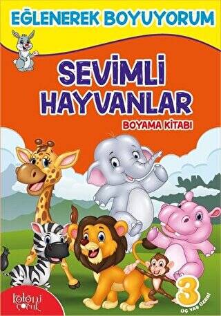 Sevimli Hayvanlar Boyama Kitabı - 1