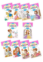 Sevimli Prensesler Boyama Kitabı Sticker Çıkartmalı 10 Kitap Set - Atlı Karınca Yayınları