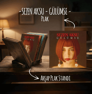 Sezen Aksu - Gülümse Plak ve Ahşap Plak Standı - 1