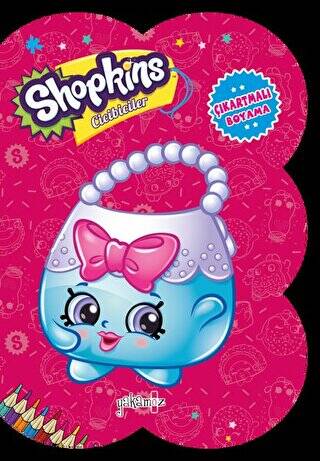 Shopkins Cicibiciler - Koyu Pembe Çıkartmalı Boyama - 1