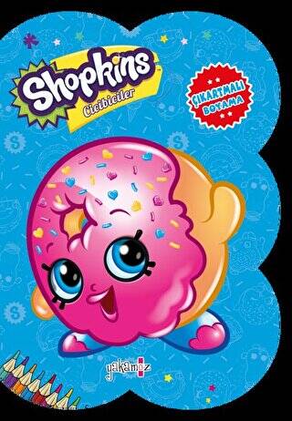 Shopkins Cicibiciler - Mavi Çıkartmalı Boyama - 1