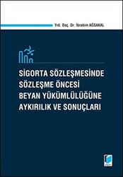 Sigorta Sözleşmesinde Sözleşme Öncesi Beyan Yükümlülüğüne Aykırılık ve Sonuçları - 1