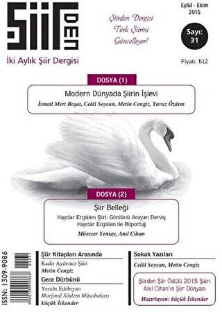 Şiirden İki Aylık Şiir Dergisi Sayı: 31 Eylül - Ekim 2015 - 1