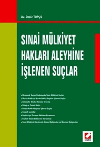 Sınai Mülkiyet Hakları Aleyhine İşlenen Suçlar - 1