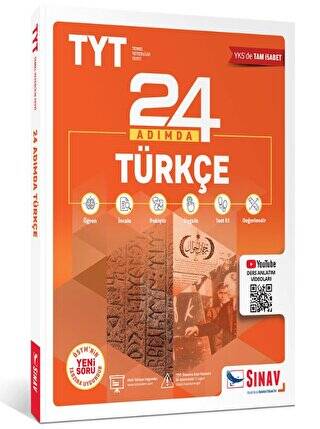 TYT Türkçe 24 Adımda Konu Anlatımlı Soru Bankası - 1