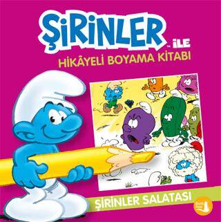 Şirinler İle Hikaye Boyama Kitabı - Şirinler Salatası - 1