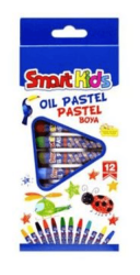 Smart Kids Yağlı Pastel 12Li - BKM Kitap