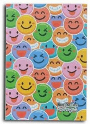 Smile Face Emoji Patterns Not Defteri - Note The Time