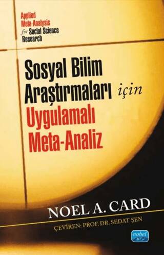 Sosyal Bilim Araştırmaları İçin Uygulamalı Meta-Analiz - 1