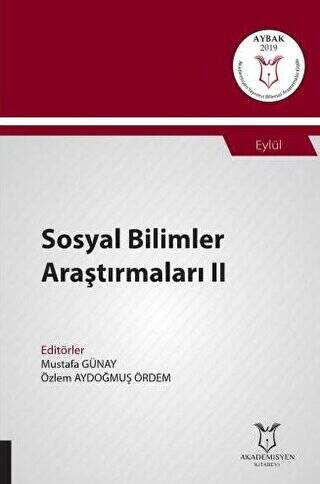 Sosyal Bilimler Araştırmaları II AYBAK 2019 Eylül - 1