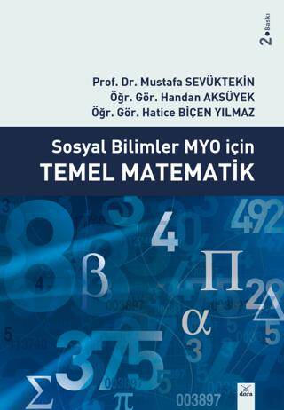 Sosyal Bilimler MYO İçin Temel Matematik - 1