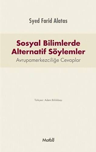 Sosyal Bilimlerde Alternatif Söylemler - 1