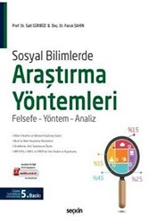 Sosyal Bilimlerde Araştırma Yöntemleri - 1