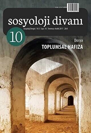 Sosyoloji Divanı Sayı: 10 Temmuz - Aralık 2017 - 1