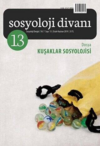 Sosyoloji Divanı Sayı: 13 Ocak - Haziran 2019 - 1