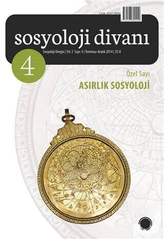 Sosyoloji Divanı Sayı: 4 Temmuz-Aralık 2014 - 1