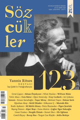 Sözcükler Dergisi 123. Sayı Eylül - Ekim 2026 - 1