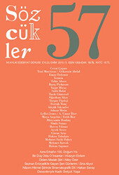 Sözcükler Dergisi Sayı: 57 Eylül-Ekim 2015 - 1