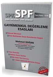 SPK - SPF Gayrimenkul Değerleme Esasları Konu Anlatımlı Soru Bankası - 1