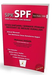 SPK - SPF Geniş Kapsamlı Sermaye Piyasası Mevzuatı ve Meslek Kuralları Konu Anlatımlı Soru Bankası - 1