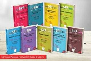 SPK - SPF Sermaye Piyasası Faaliyetleri Düzey 2 Lisansı Seti 9 Kitap Takım - 1