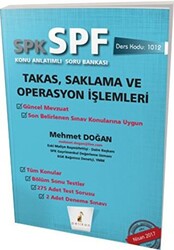 SPK - SPF Takas, Saklama ve Operasyon İşlemleri Konu Anlatımlı Soru Bankası - 1