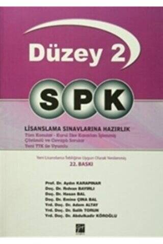 SPK Temel Düzey 2 Lisanslama Sınavlarına Hazırlık - 1