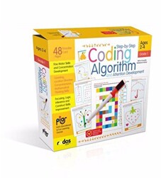 Step-By-Step Coding, Algorihtm And Attention Development-1 - Grade-Level 1 - Ages 2-4 - 1