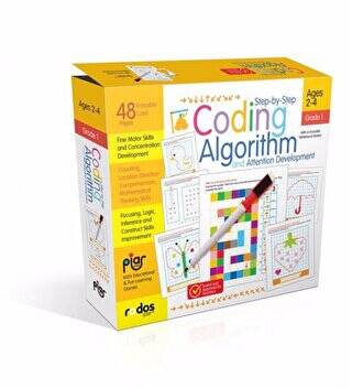 Step-By-Step Coding, Algorihtm And Attention Development-1 - Grade-Level 1 - Ages 2-4 - 1