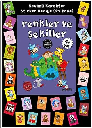 Stickerlı 4+ Yaş Renkler ve Şekiller - 1