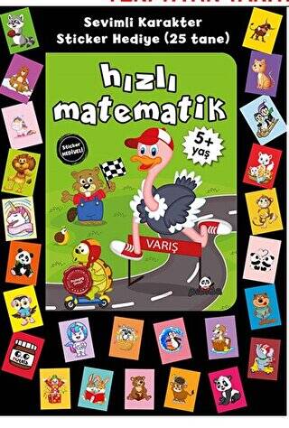 Stickerlı 5+ Yaş Hızlı Matematik - 1