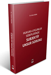 Subjektif Unsur Sorunu - Adalet Yayınevi