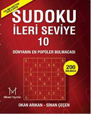 Sudoku İleri Seviye 10 - 1
